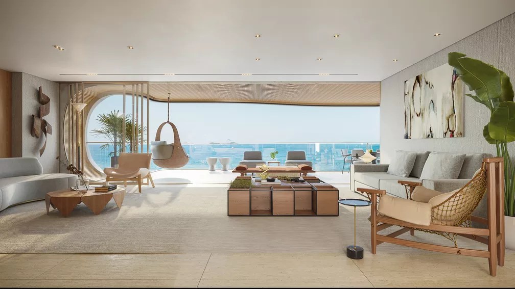 Os luxos da cobertura de 42 milhões de reais vendida na orla do Leblon