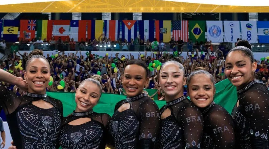 O show da ginástica artística: pela primeira vez, Brasil vence EUA no Pan