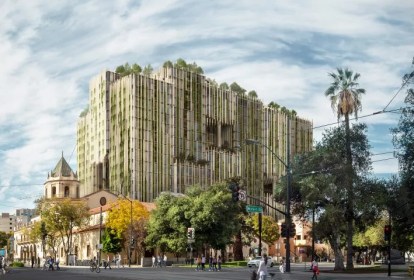 Kengo Kuma projeta edifício coberto de plantas no Vale do Silício, CA