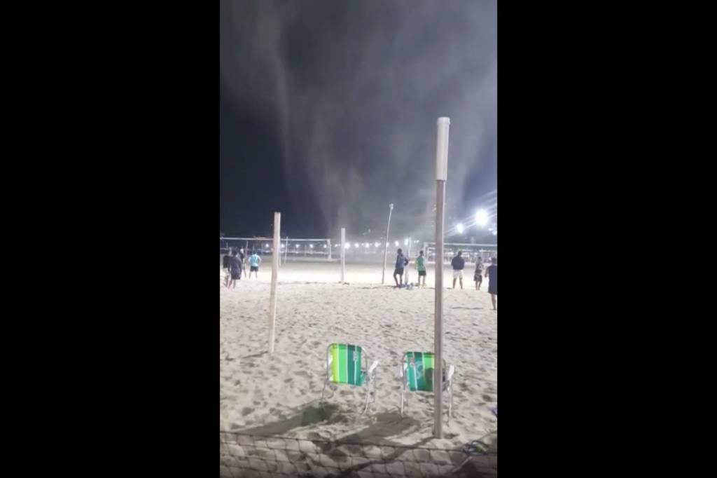 Gutsnado: o que é o fenômeno que se formou na Praia de Copacabana