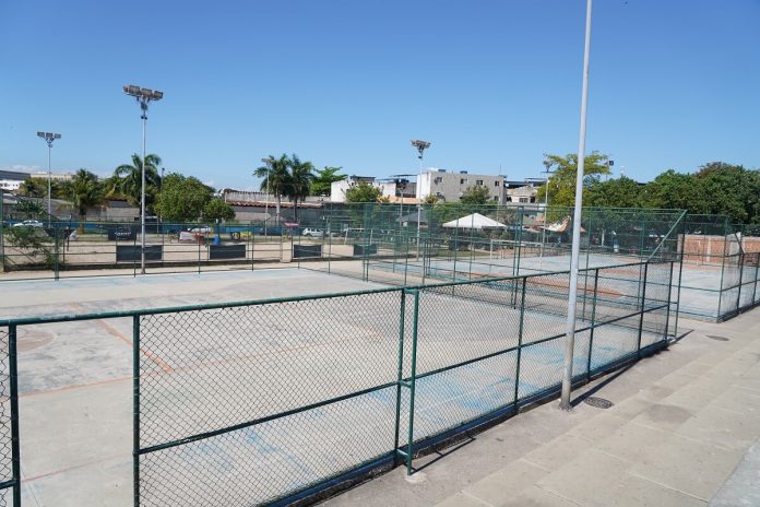 Complexo esportivo que abrange o Piscinão de Ramos