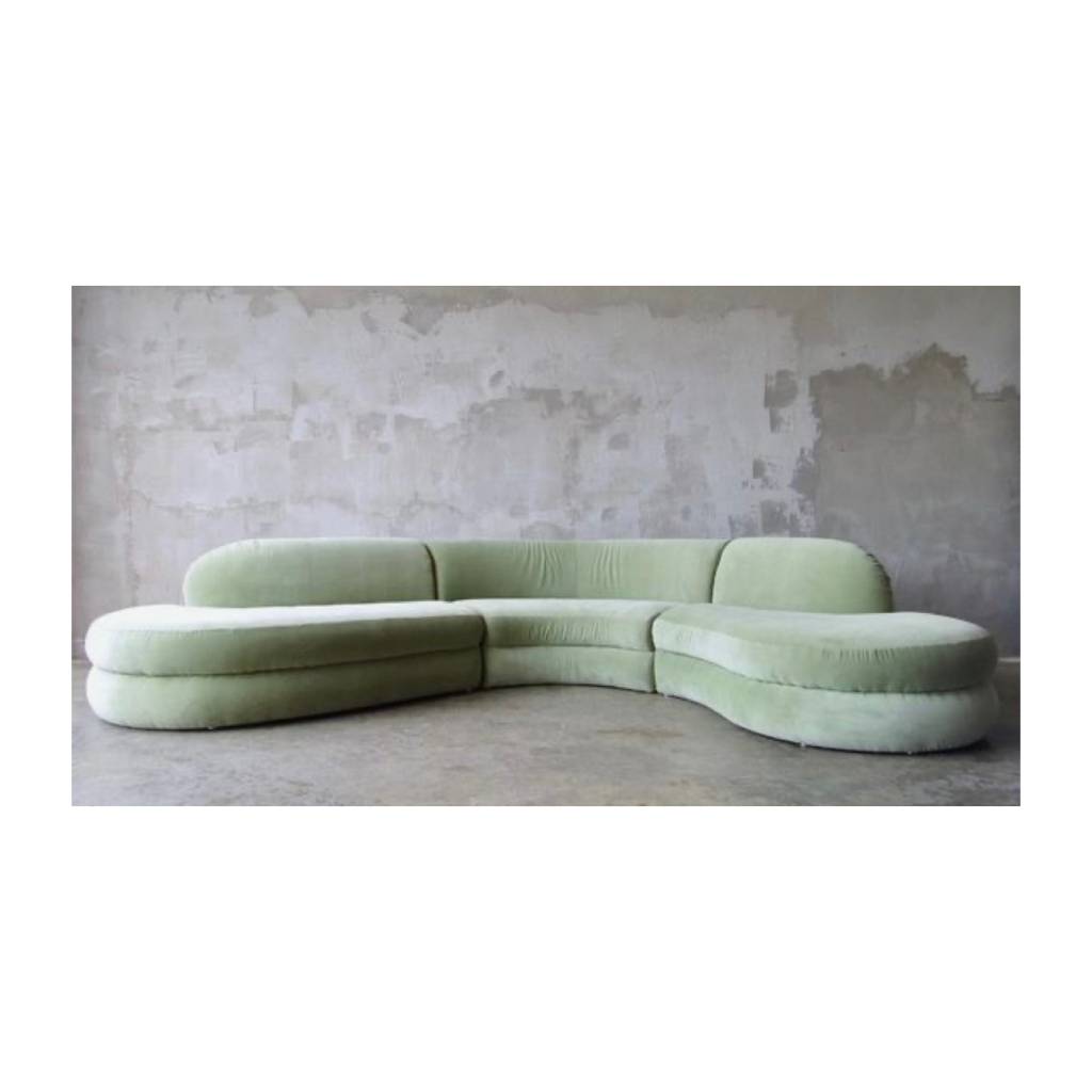 Móveis curvos: estética sensual, natural com um toque extra de aconchego