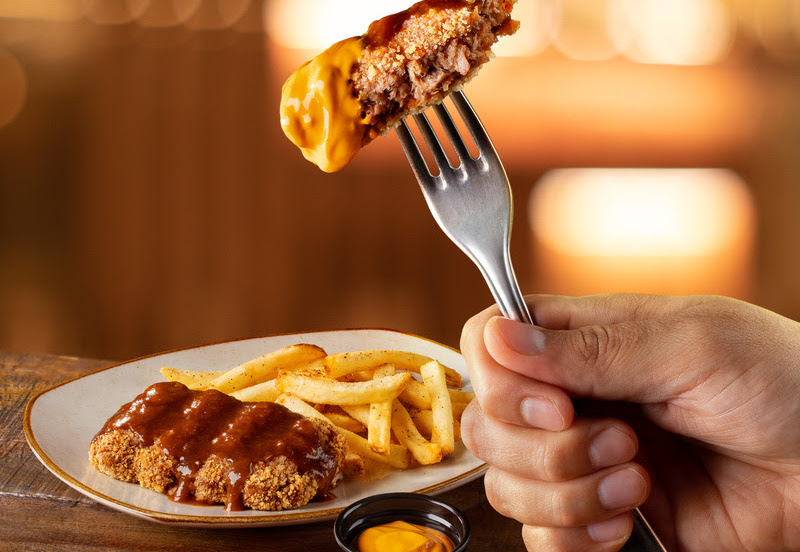 Outback: parece costelinha de porco empanada, mas é feita de vegetais