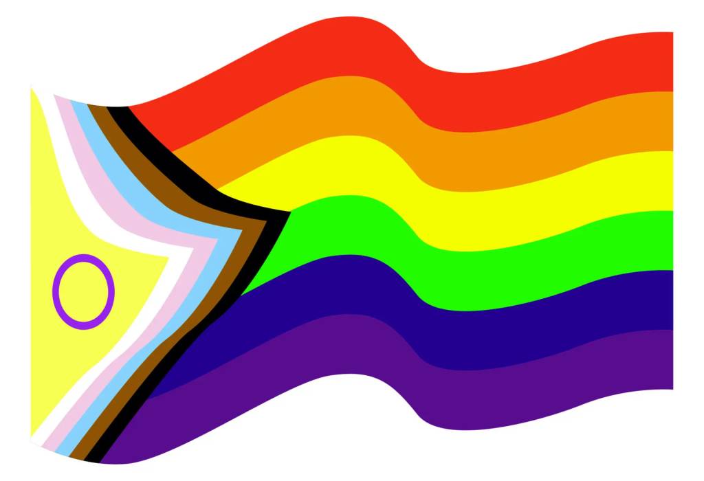 Bandeira-LGBTQIAPN Foto mostra nova bandeira LGBTQIAPN