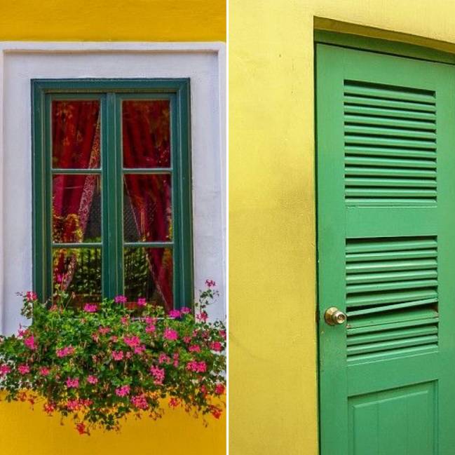 Decoração verde e amarelo Decoração verde e amarelo