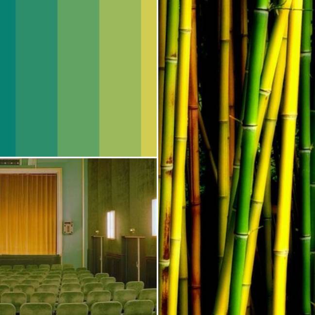 Decoração verde e amarelo Decoração verde e amarelo