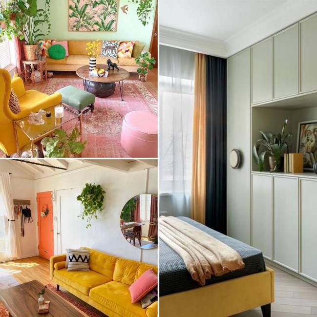 Decoração verde e amarelo Decoração verde e amarelo