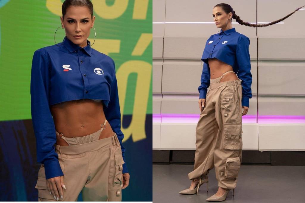 Deborah Secco quebra internet com look de comentarista da Copa do Mundo