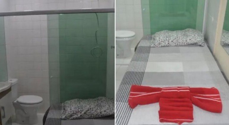 Minissuíte em Botafogo? Banheiro adaptado em quarto viraliza nas redes