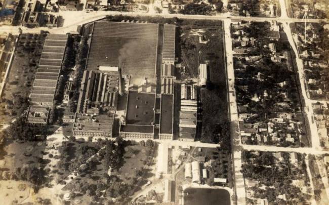 Fábrica Bangu Vista Panorâmica da Fábrica de Tecidos Bangu, em 1933