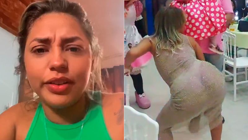 “Faria de novo”, diz mãe que viralizou ao rebolar em festa infantil