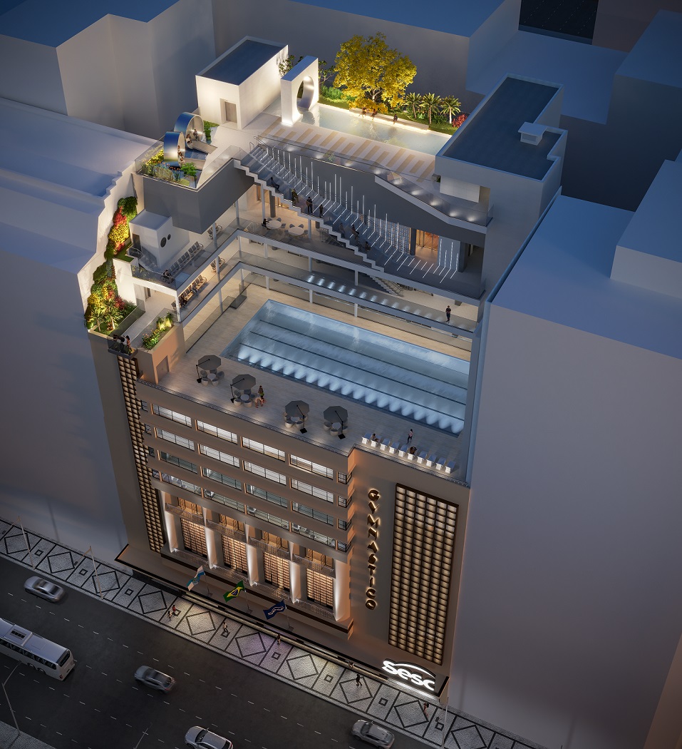 Banho de loja: como ficará o novo Sesc Ginástico, no Centro, após retrofit