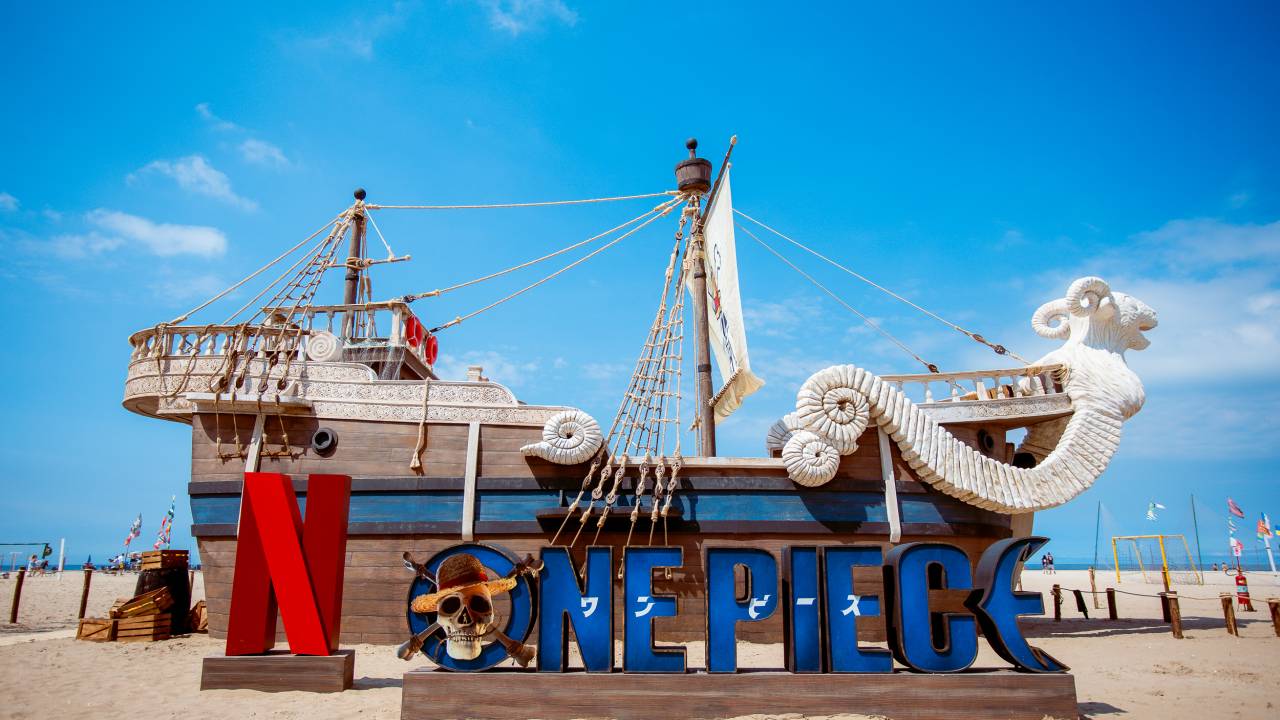 Foto mostra navio de One Piece