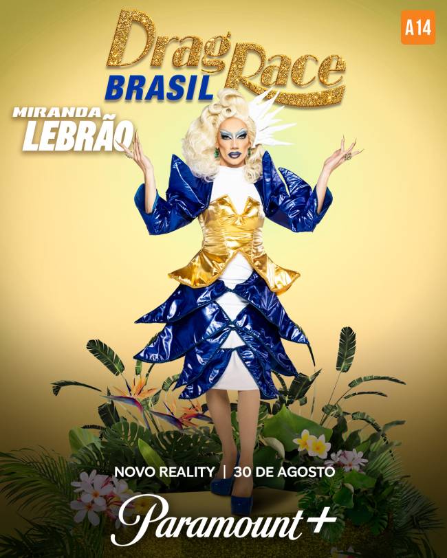 Miranda Lebrão – Drag Race Brasil Miranda Lebrão aposta na drag de humor para ganhar o título do Drag Race Brasil