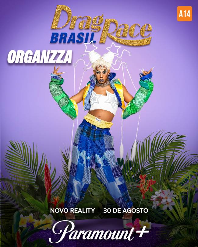 Organzza – Drag Race Brasil Organzza espera maior valorização da arte drag com a franquia brasileira