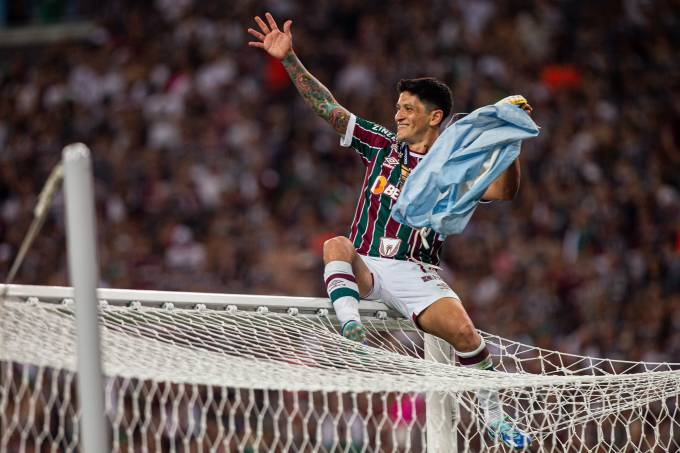 Cano comemorando título da Libertadores – Divulgação