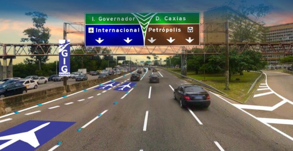 Como vai funcionar a faixa exclusiva para o Galeão na Linha Vermelha