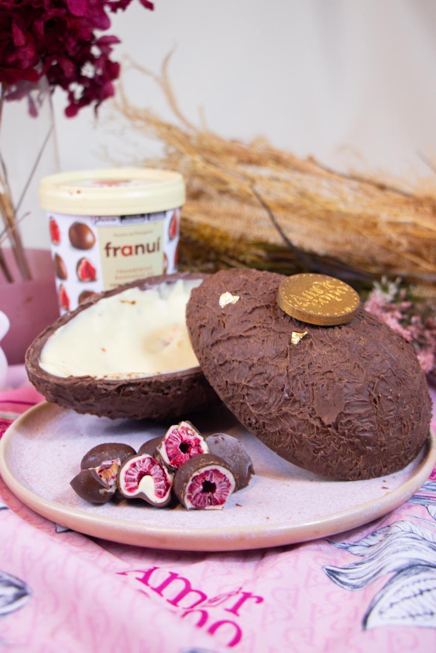 Ovo Franuí Amor no Copo: o Franuí virou ovo na confeitaria