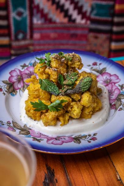 Baduk: couve-flor em tempurá Baduk: couve-flor em tempurá