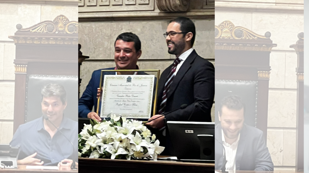 Rafa Costa e Silva ganha a medalha Pedro Ernesto: “Prêmio para o setor”