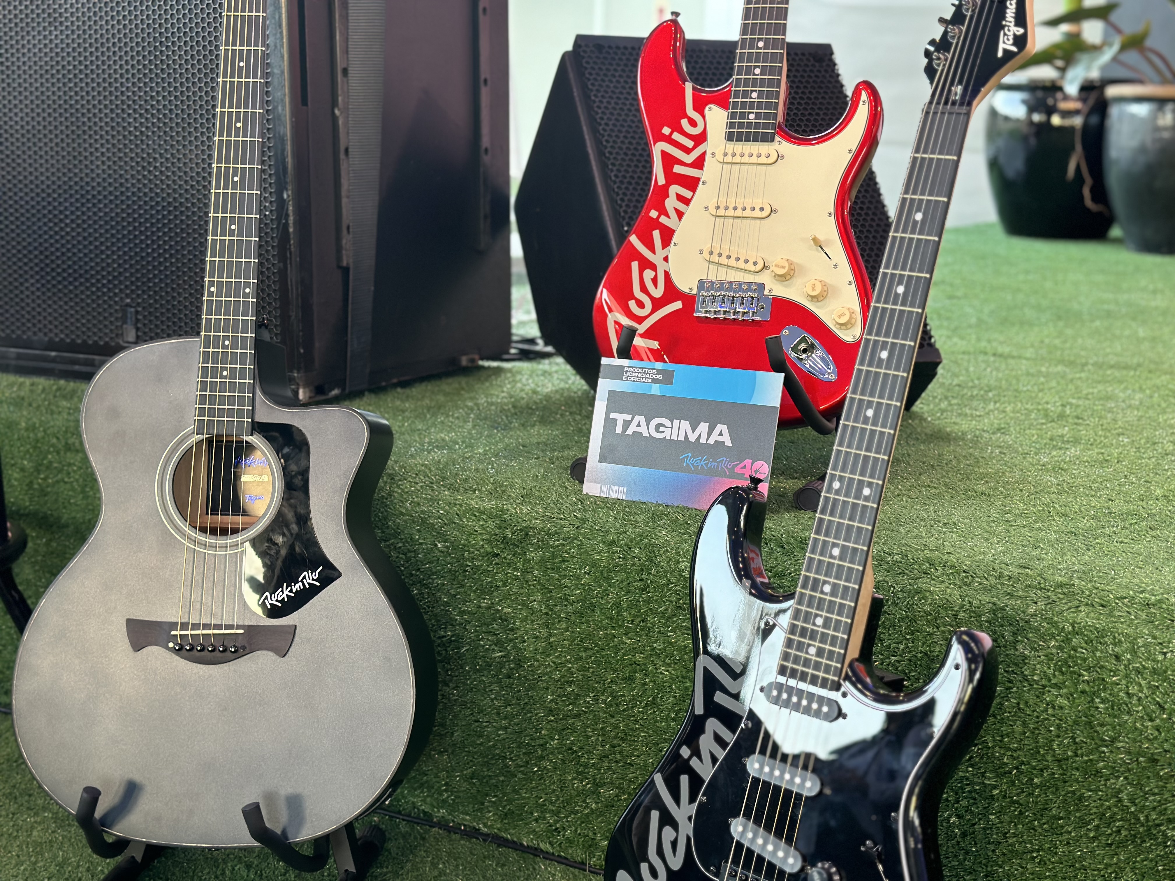 Claro que tamb&eacute;m ter&aacute; instrumentos musicais, em uma parceria do Rock in Rio com a Tagima