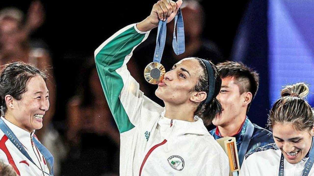 Boxeadora da Argélia conquista ouro em Paris 2024