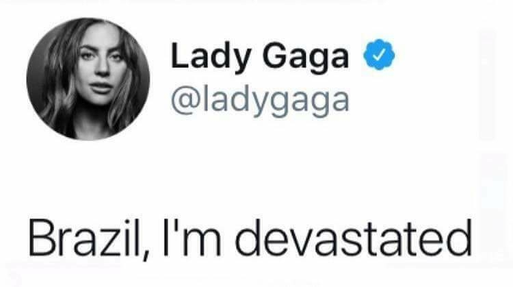 brazil im devastated lady gaga meme Rock in Rio brazil im devastated lady gaga meme Rock in Rio