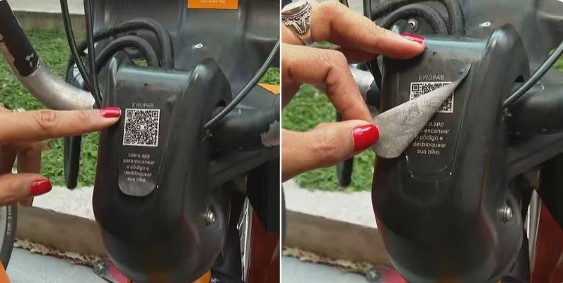 Como funciona o novo golpe na Bike Rio, no qual bandidos trocam QR Code