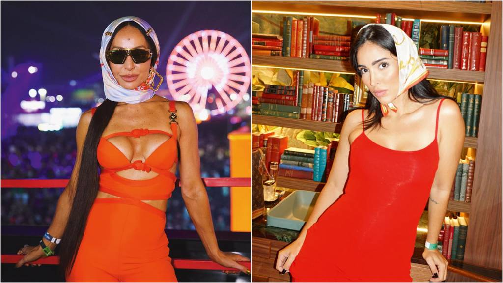 Sucesso no streaming e nas redes, lenços são o acessório da vez