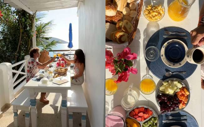 casa grega arraial do cabo Sugiro contratar a experiência do café-da-manhã com chef