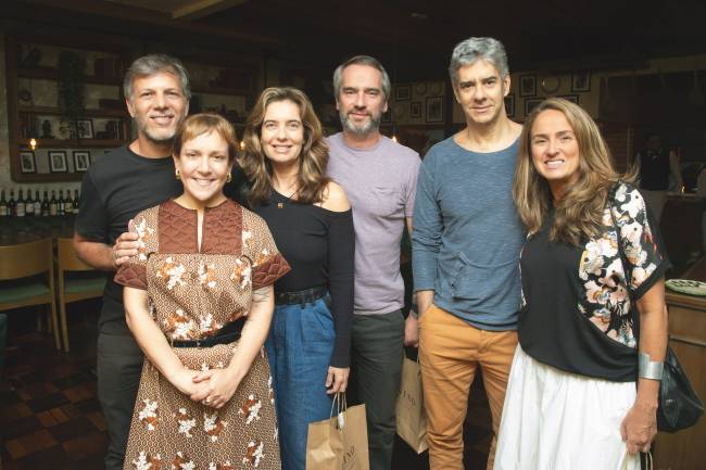 Quito Werneck, Fernanda Cotta, Daniela Vasconcellos, Rodrigo Vasconcellos, Fabio Coutinho e Patricia Gonzalez