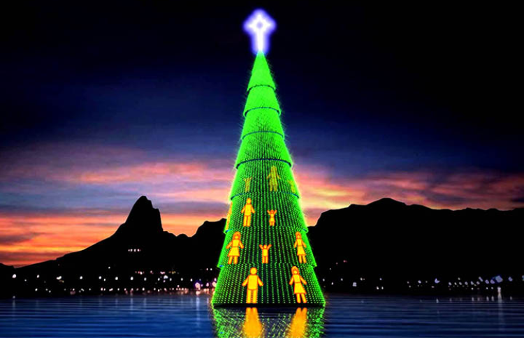 Árvore de Natal da Lagoa em 2019, sua última edição
