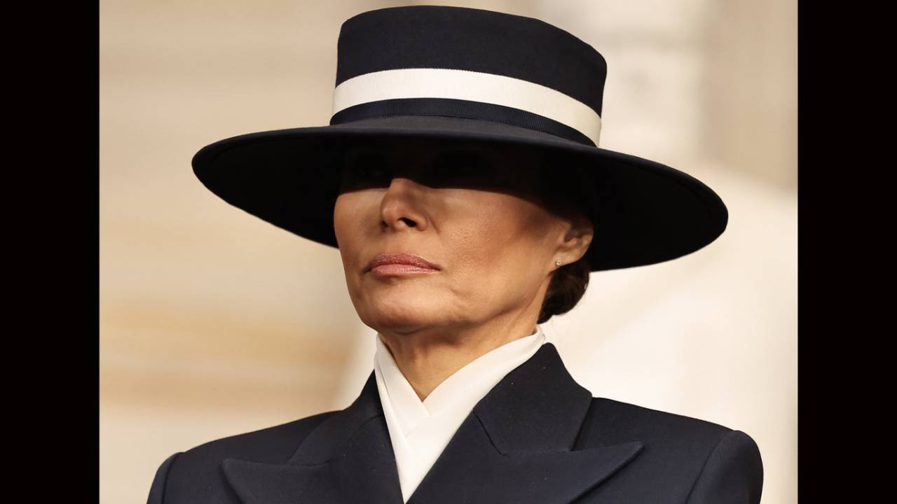 O figurino de Melania Trump na posse do marido