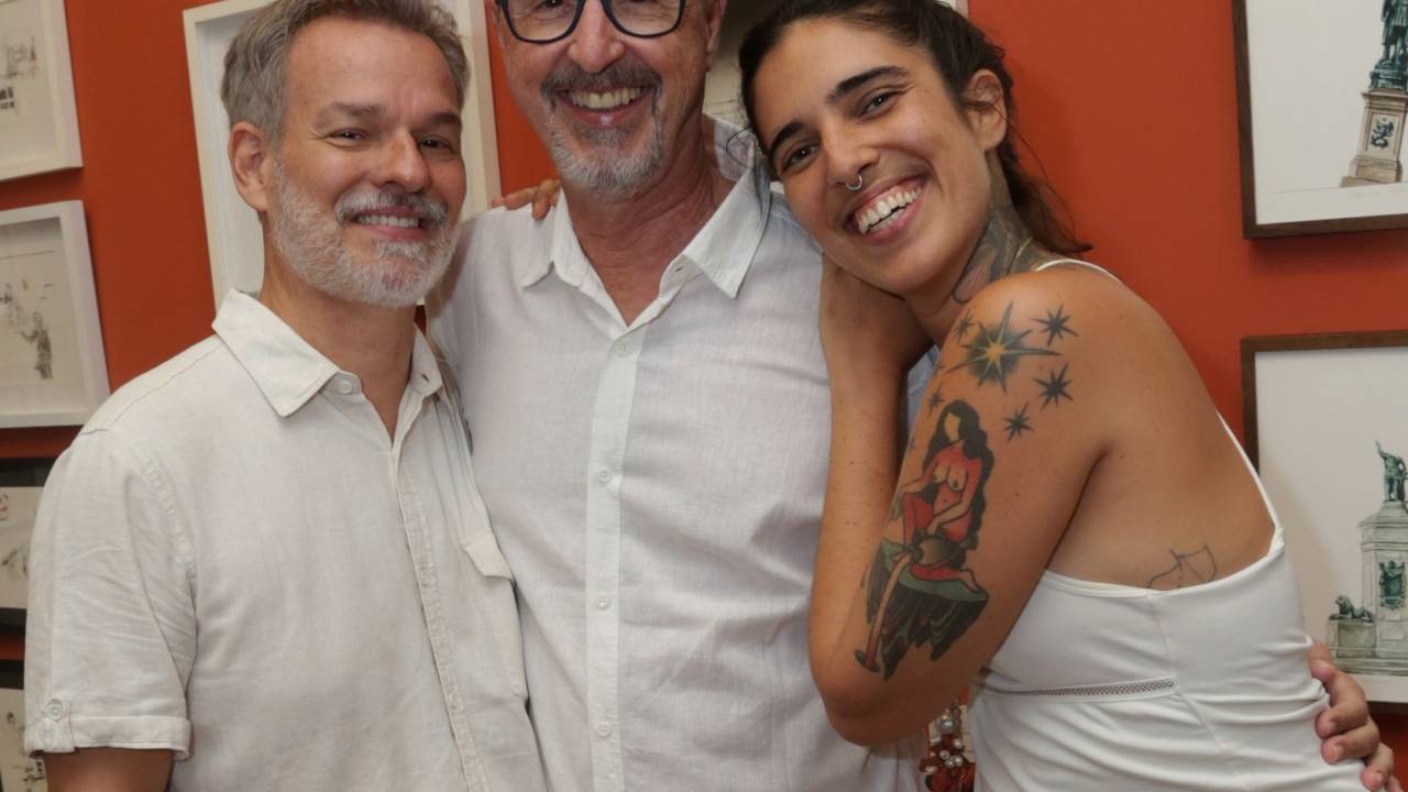 00 Vicente de Mello, Sergio Carvalho e Marcela Cantuaria