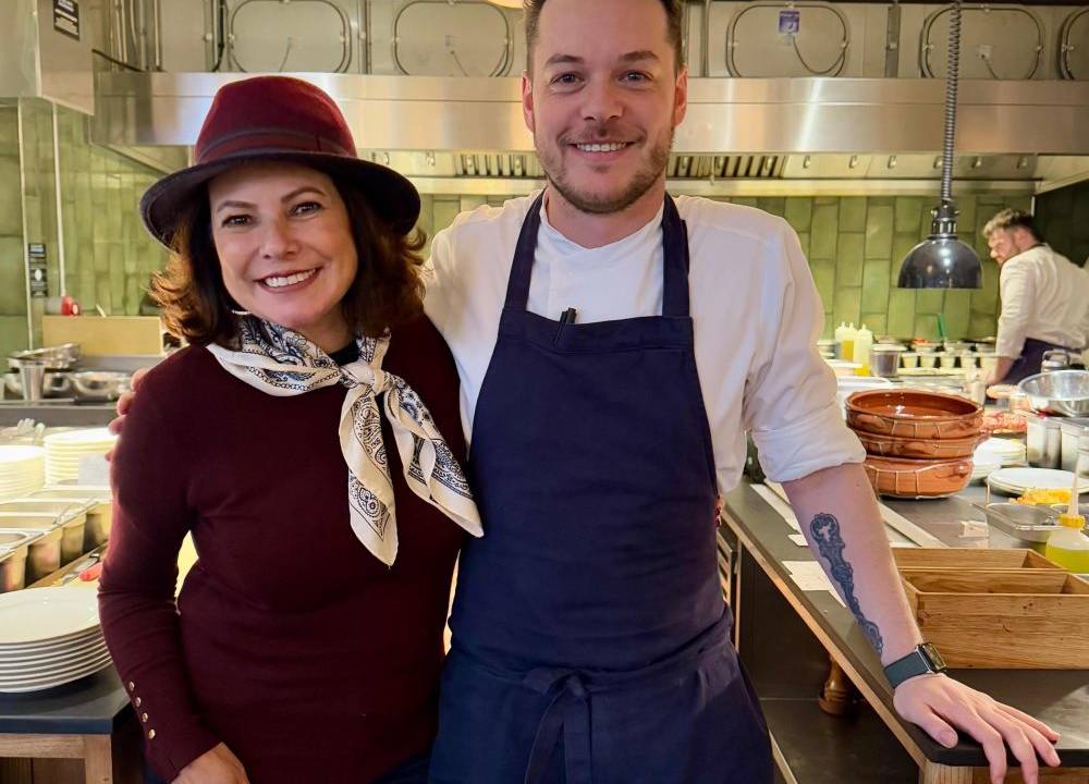 renata araújo e o chef josean balotin