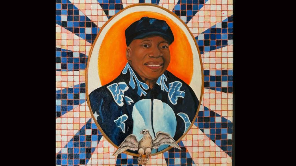 Milton Nascimento em arte, cenografia e decoração no camarote Portela