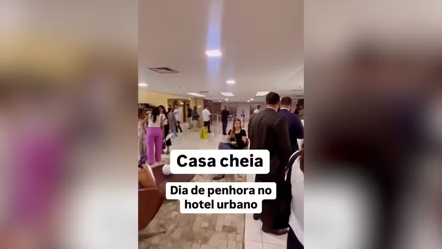 Penhora: movimento no edifício da Hurb foi registrado nas redes sociais