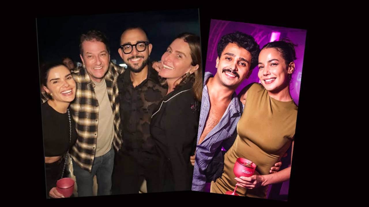 Vanessa Giácomo, Marcelo Serrado, Raphael Montes e Giovanna Antonelli; os atores Matheus Lelis e Fernanda Marques (Rebeca Paixão)