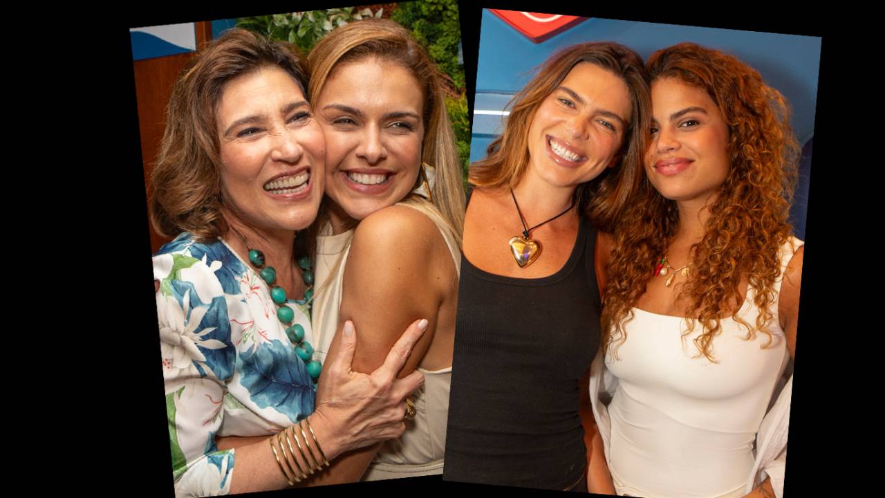 Beth Goulart e Paloma Bernardi; Mariana Goldfarb e Clara Buarque