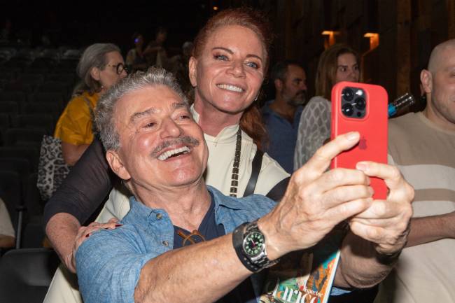 Edney Silvestre e Leilane Neubarth