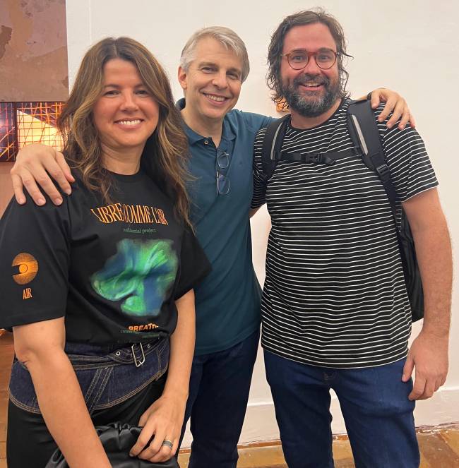 Lurdinha e Claudio Piquet com Felipe Scovino