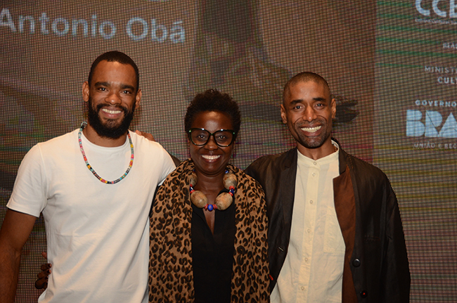 Marcos Siqueira, Fabiana Lopes e Antonio Obá