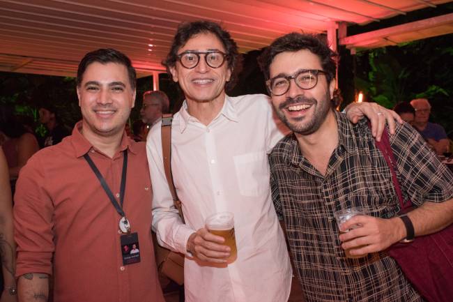 Rodrigo Andrade, Eucanãa Ferraz e Pedro Caetano Éboli