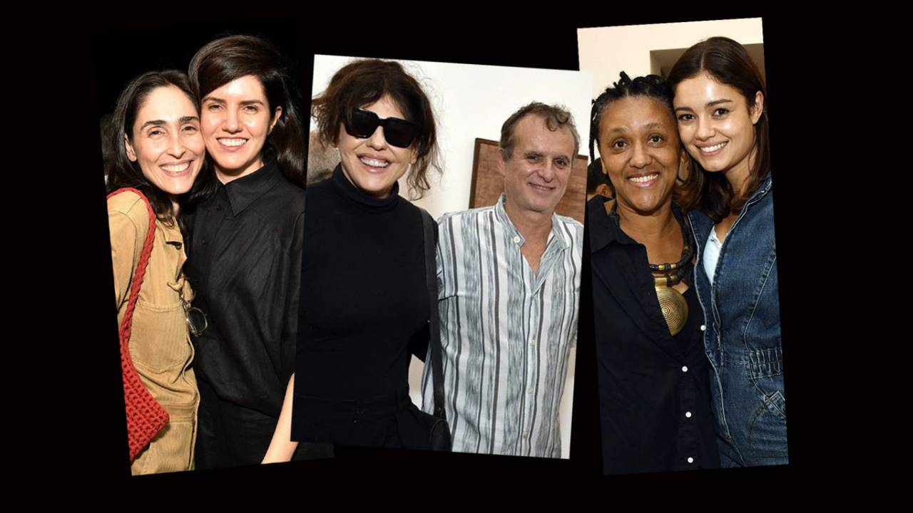 Maria Klabin e Luisa Duarte; Bárbara Paz e Pedro Buarque de Hollanda; a artista plástica Lidia Lisbôa com Sophie Charlotte