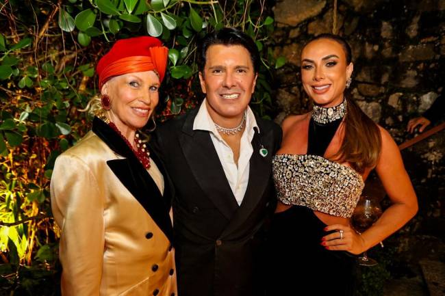 Marie Annick Mercier, André Ramos e Nicole Bahls