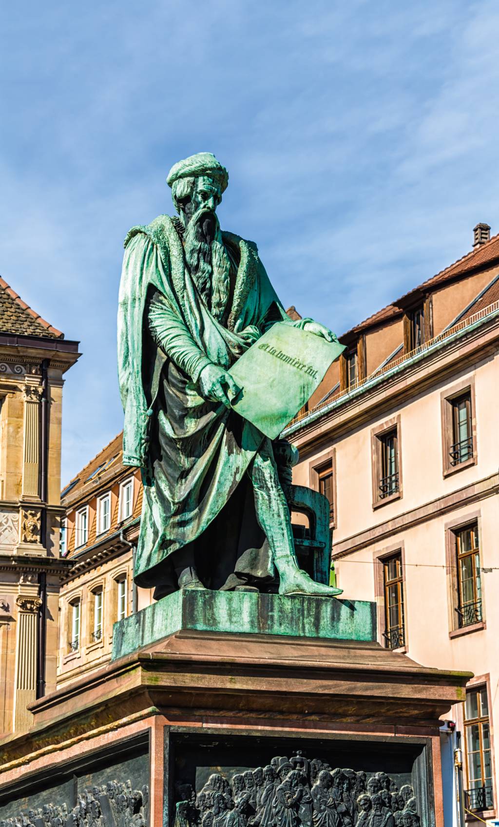 Gutenberg monument in Strasbourg Estocolmo