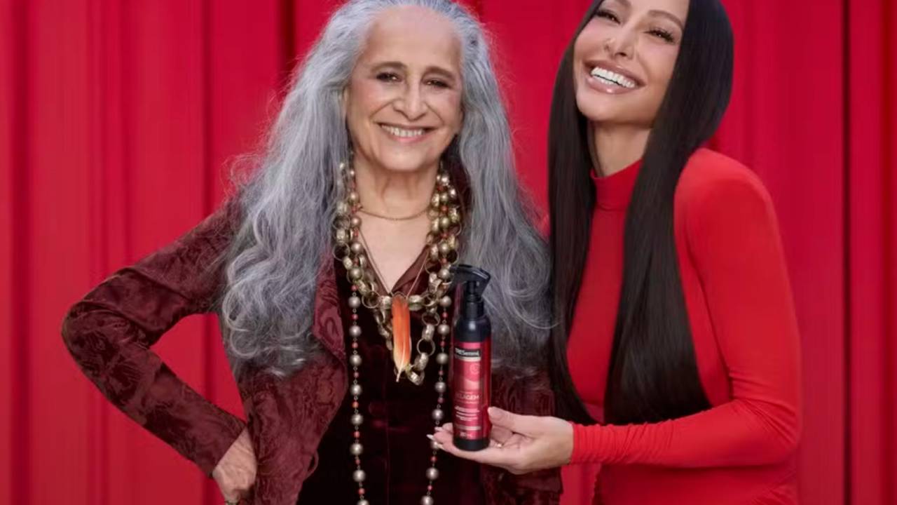 Maria Bethânia e Sabrina Sato: dupla estrela improvável campanha de produto antifrizz