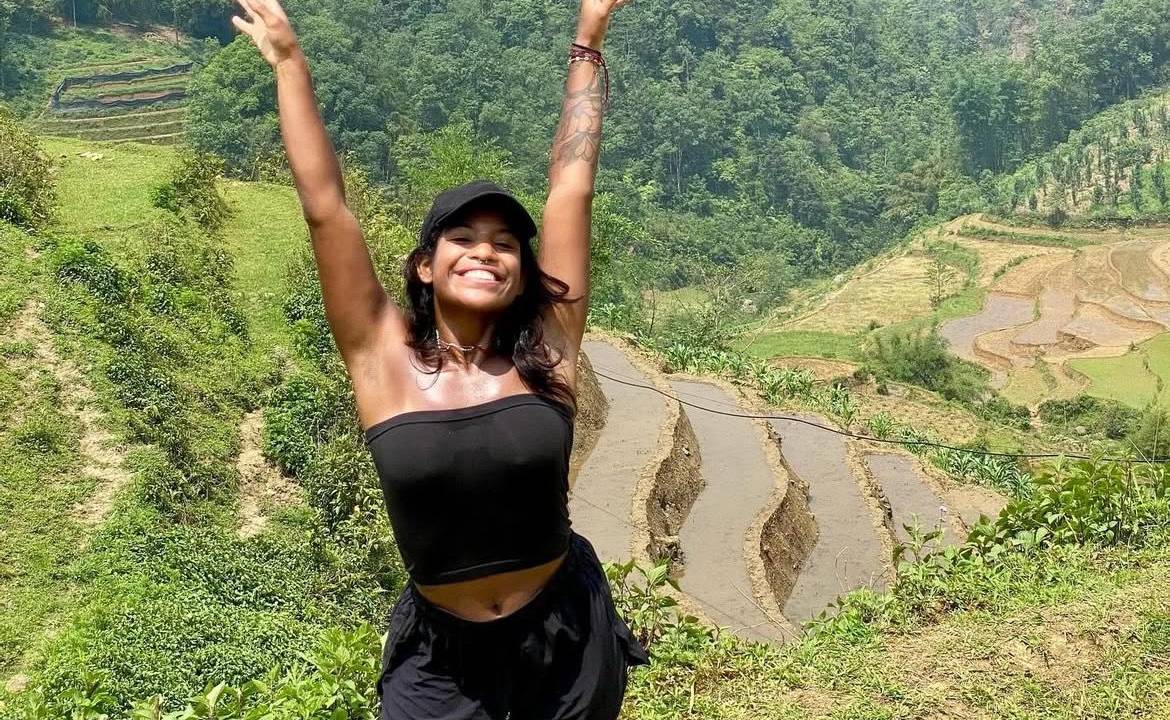 Juliana Marins, de 26 anos, já passou por países como Vietnã, Tailândia e Filipinas