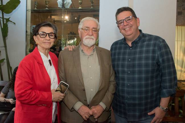 Mary e Celso Lafer com Gustavo Binenbojm