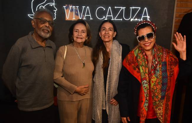 Gilberto Gil, Lucinha Araujo, Flora Gil e Nacirsa Tamborindeguy